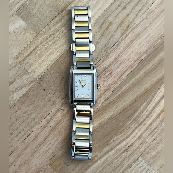 Citizen Eco-Drive Ladies Watch Two Tone Bracelet White Dial Solar - Picture 5 of 15